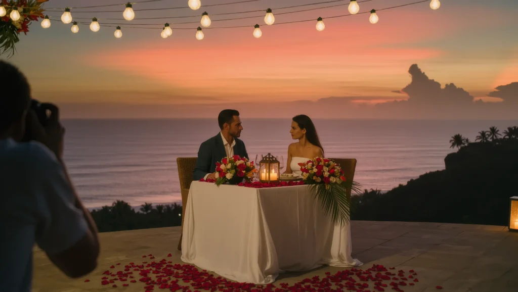 Romantic Dinner Photography Bali