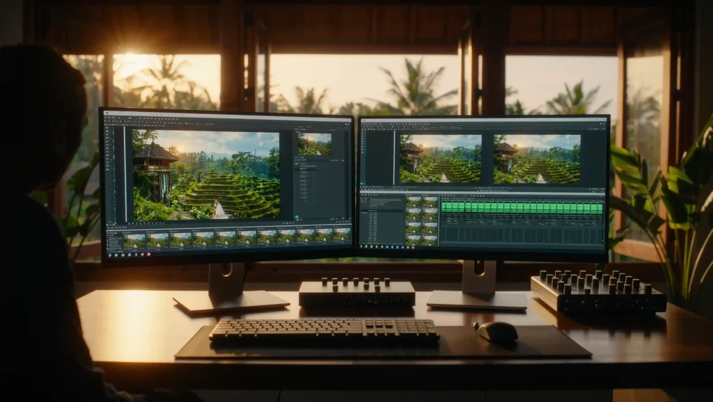 Stages of Professional Video Editing Bali